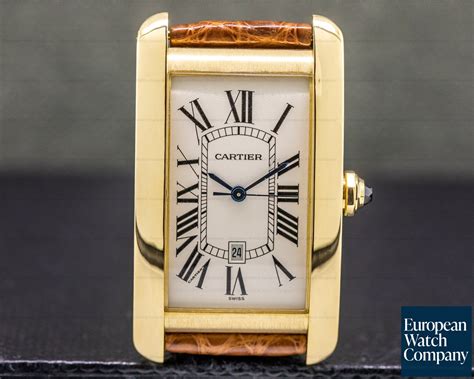 cartier tank americaine gold mens